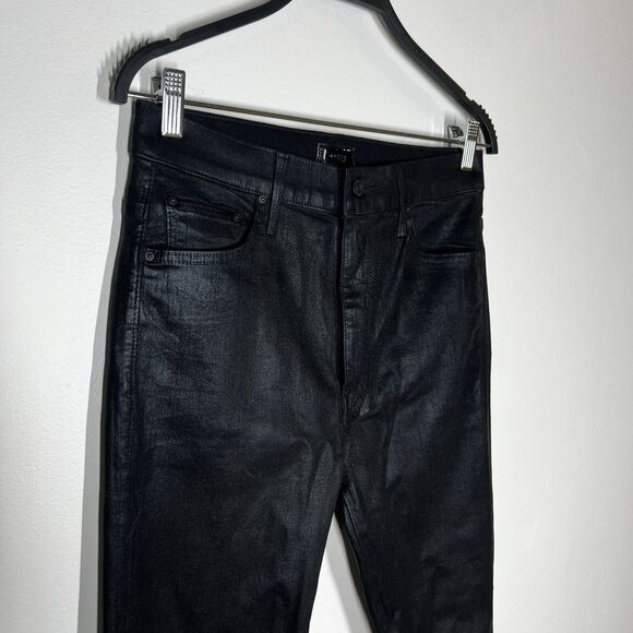 NEW Mother Sz 30 (Fits like a sz 27/28) The Swooner Ankle Wet Paint Coated Denim - Picture 8 of 13